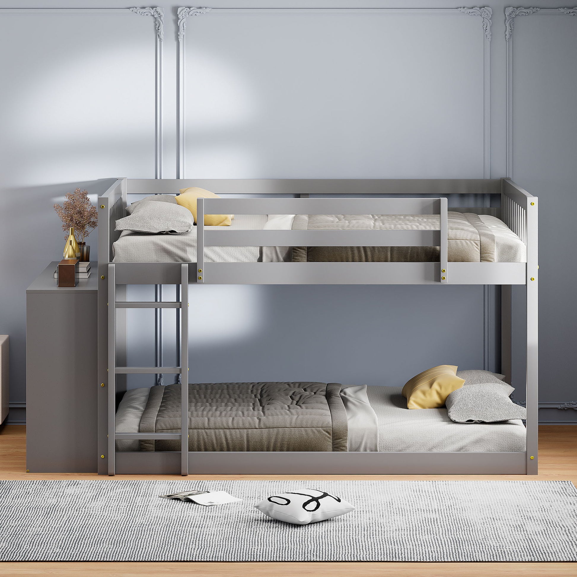 Bunk Bed With 4 Drawers And 3 Shelves DreamHaus