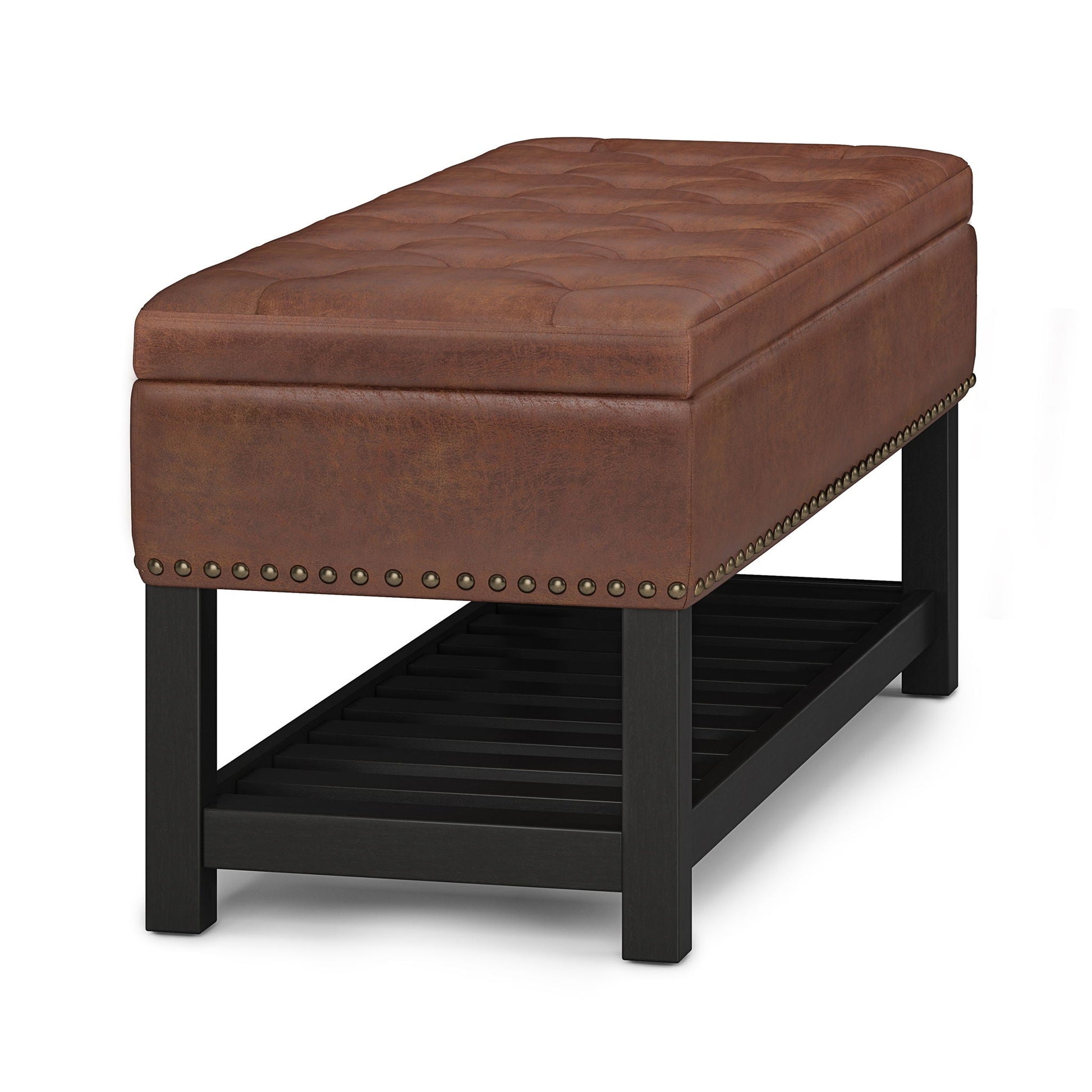 Lomond - Upholstered Storage Ottoman Bench Simpli-Home