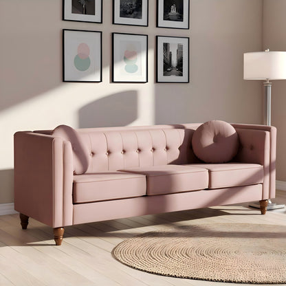 Chesterfield Sofa With Square Arms For Living Room US Pride