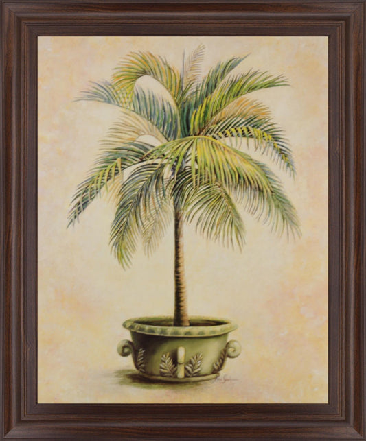 Verdant Palm Bliss - 28" x 34" Framed Wall Art Classy Art