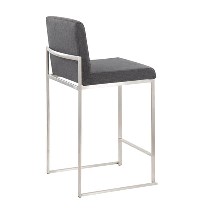 Fuji - Contemporary High Back Counter Stool, Functional Design Lumi Source
