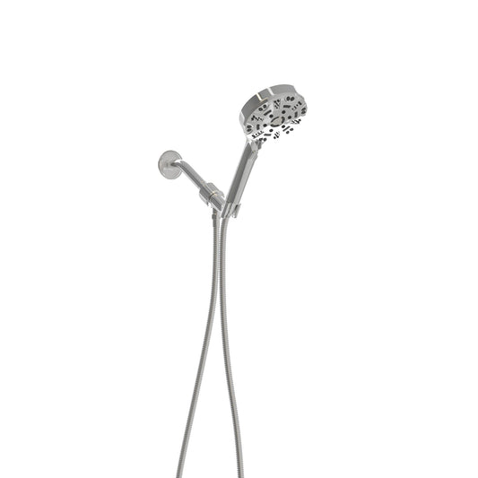 Multi Function Adjustable Hand Shower 8 Function Hand Shower Plastic With Wall Mount - Chrome Daily Nest