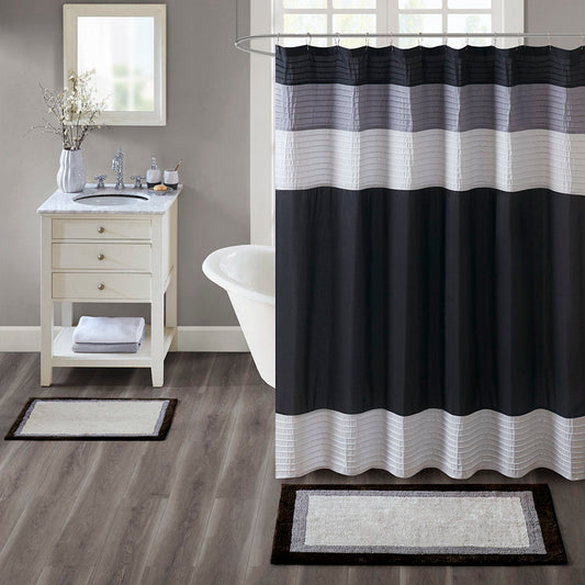 Amherst - 4' X 6' Tufted Bath Rug - Black