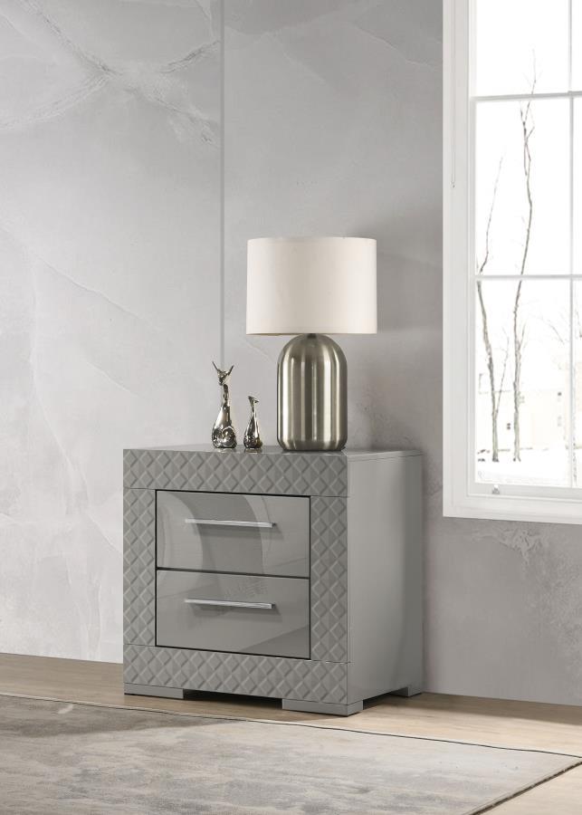 Ives - 2-Drawer Nightstand Bedside Table Coaster Fine Furniture