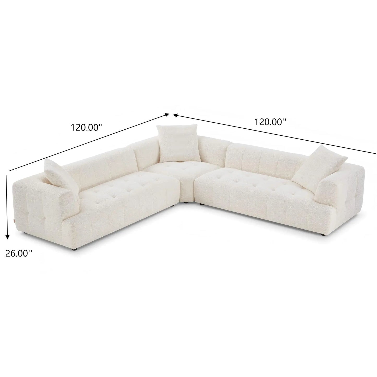 Kaynes - Elegant Upholstery Corner Sofa Ashcroft Furniture
