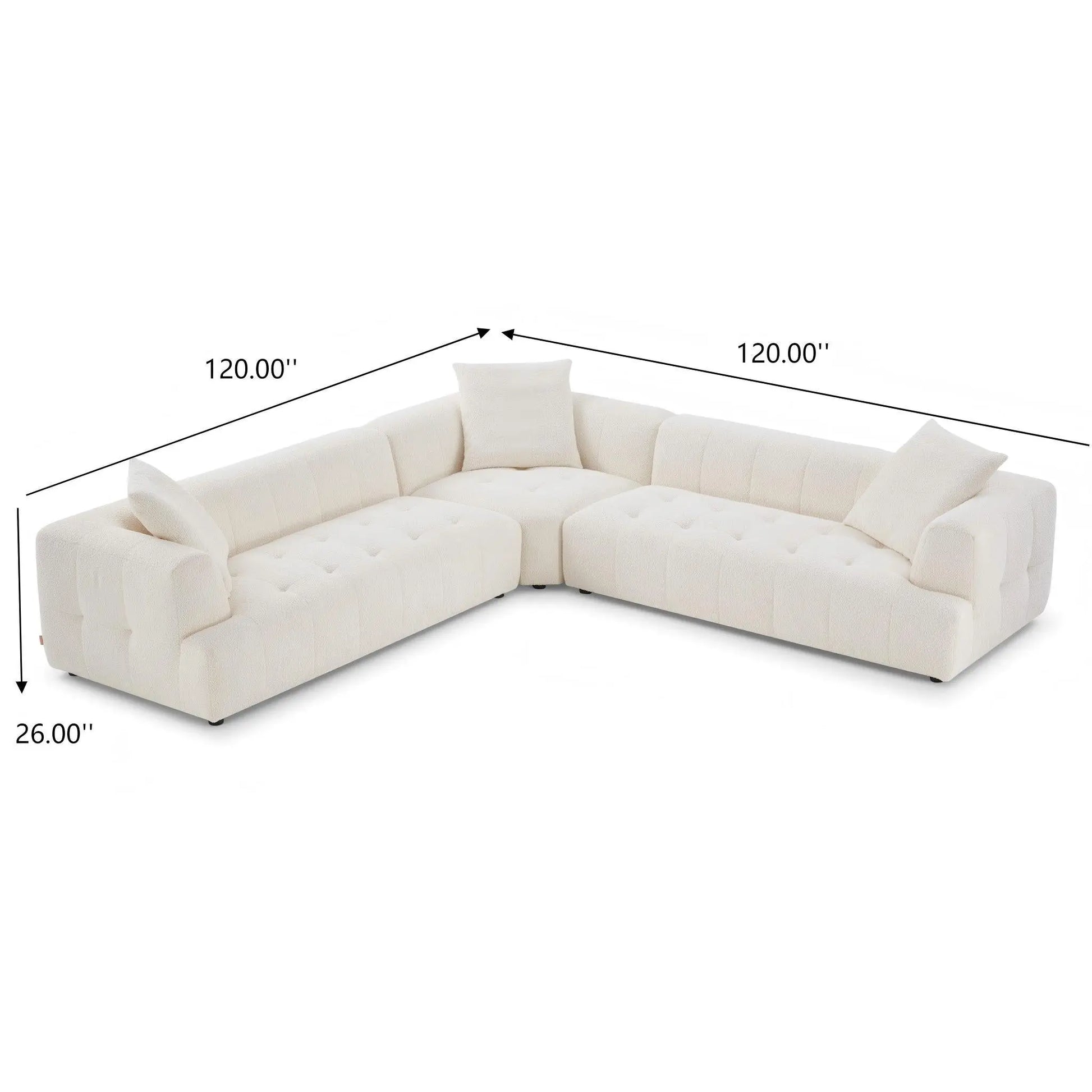 Kaynes - Elegant Upholstery Corner Sofa Ashcroft Furniture
