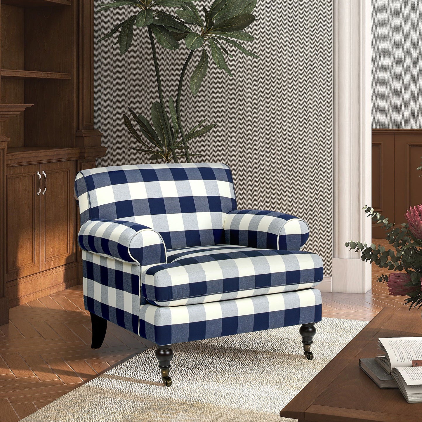 Alana Lawson - Accent Arm Chair Casters Jennifer Taylor Home