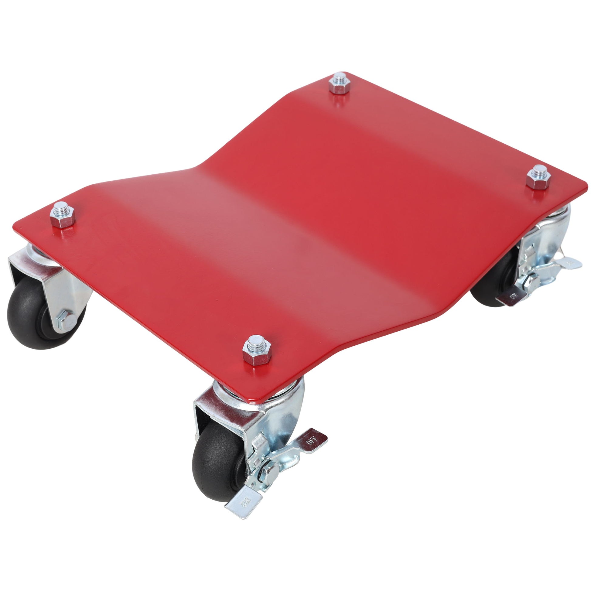 Heavy Duty Steel Vehicle Dollies With Brakes, 2500Lbs Capacity Daily Nest