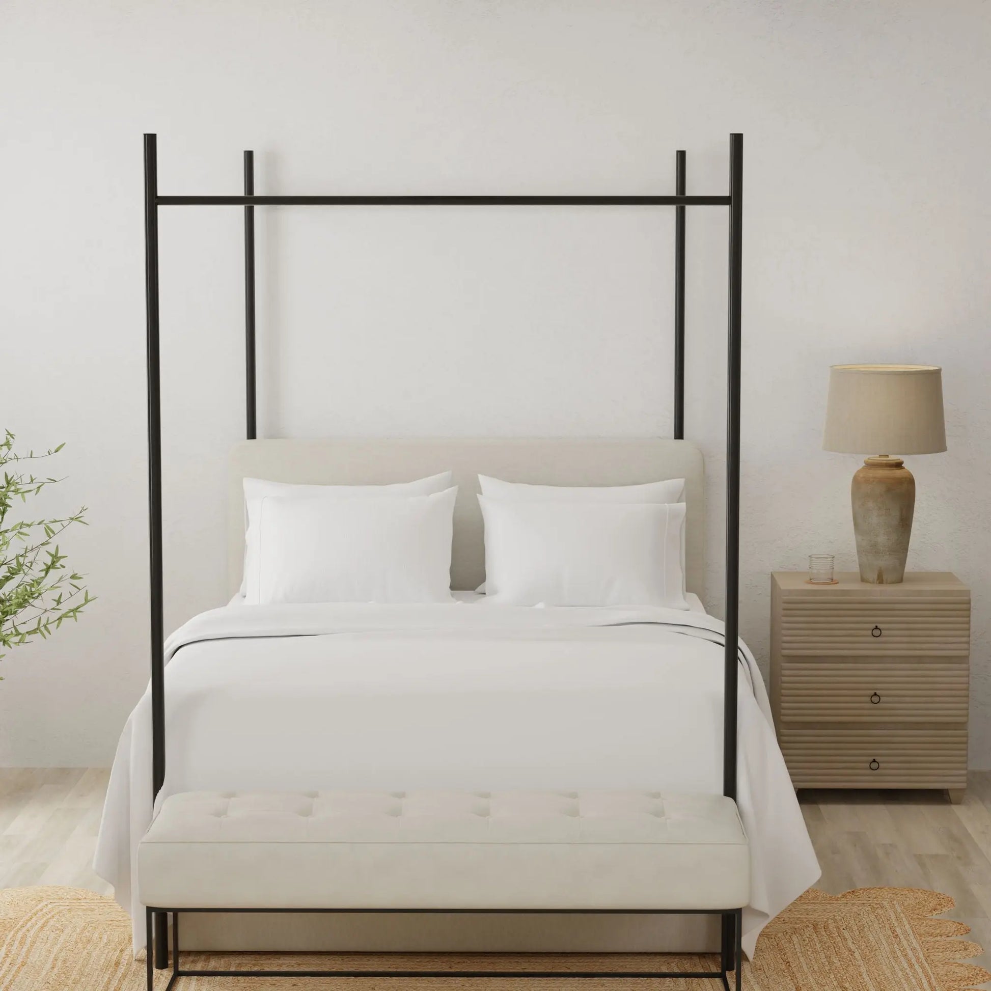 Brushed Microfiber Hypoallergenic Split Sheet Set Omne Sleep