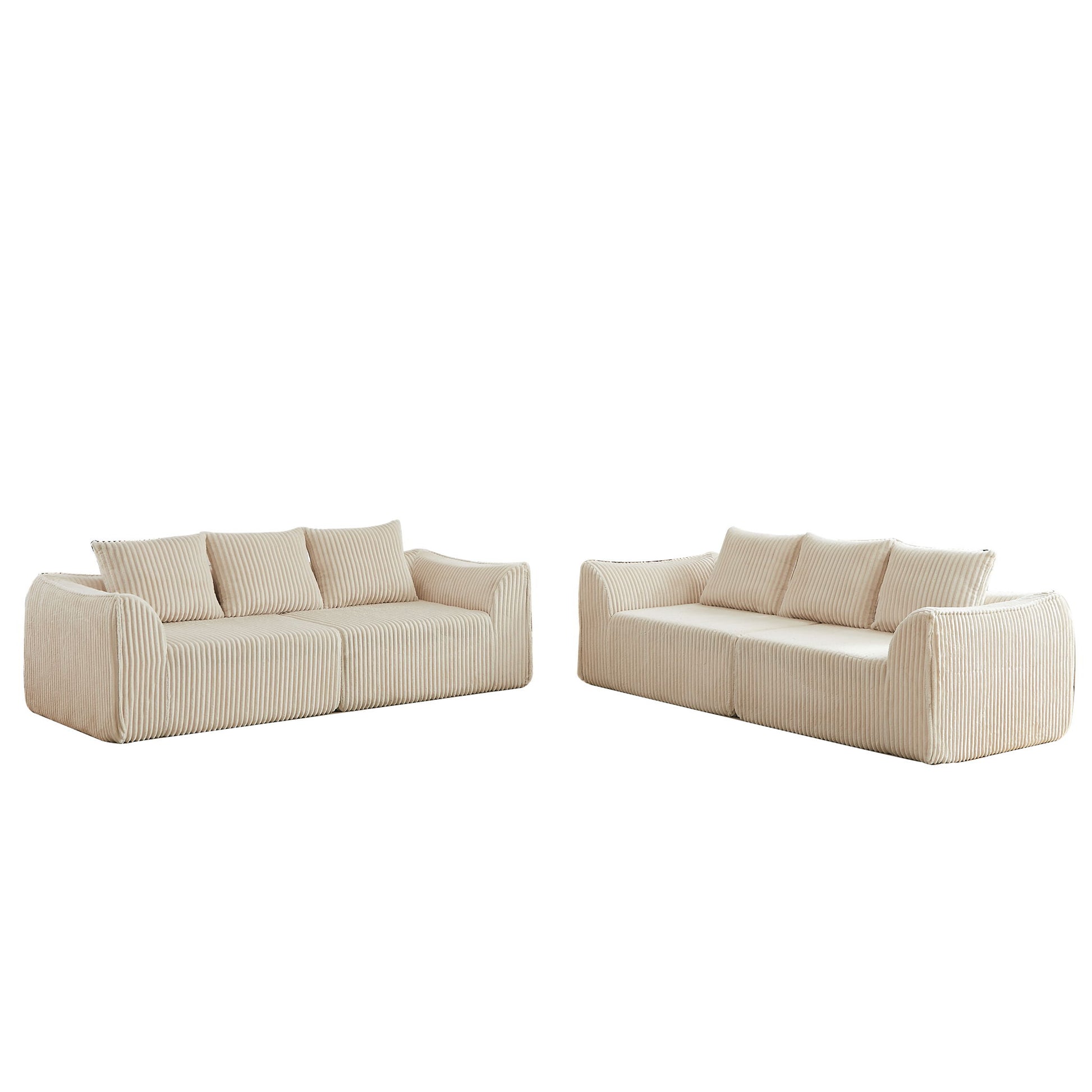 Minimalist Set With Curved Lines & Gently Sloped Backrest Home Essentials
