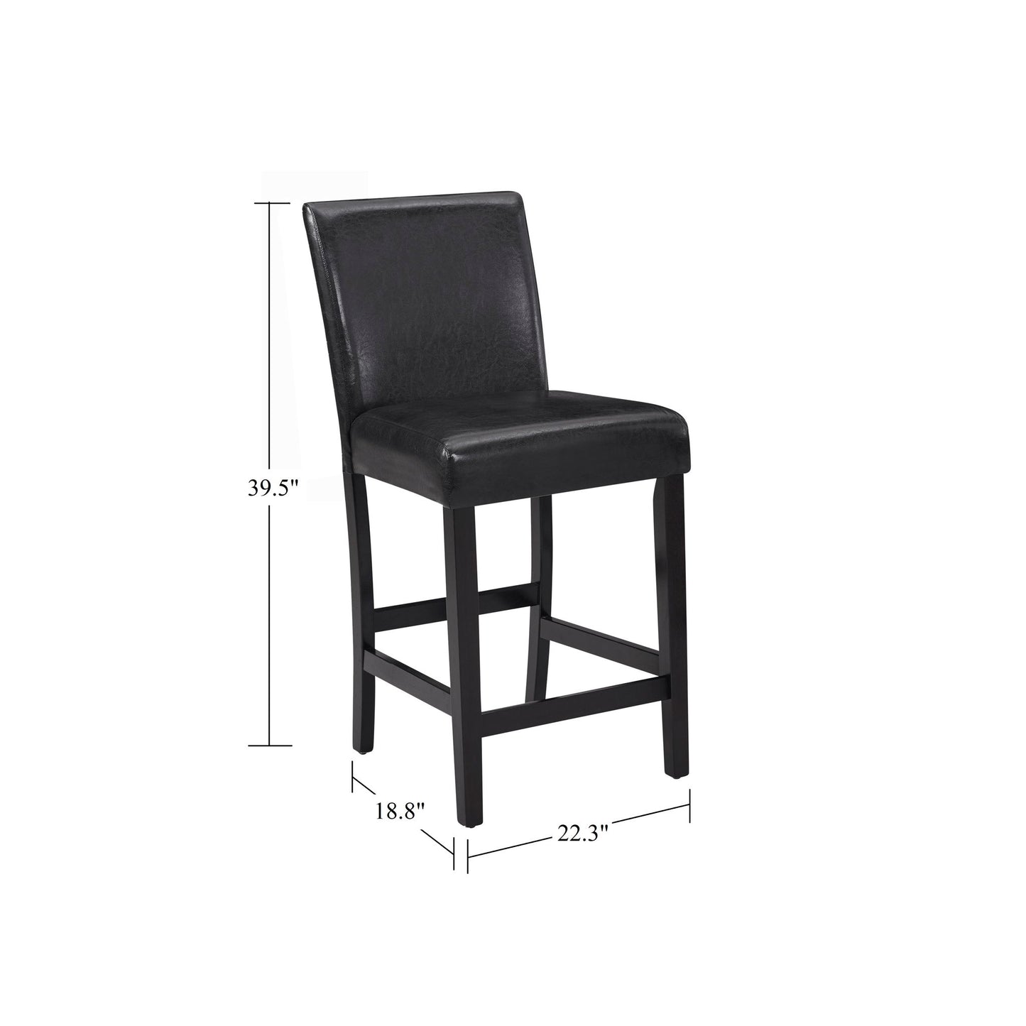 5 Piece Counter Height Dining Set With Table And Upholstered Chairs Home Essentials