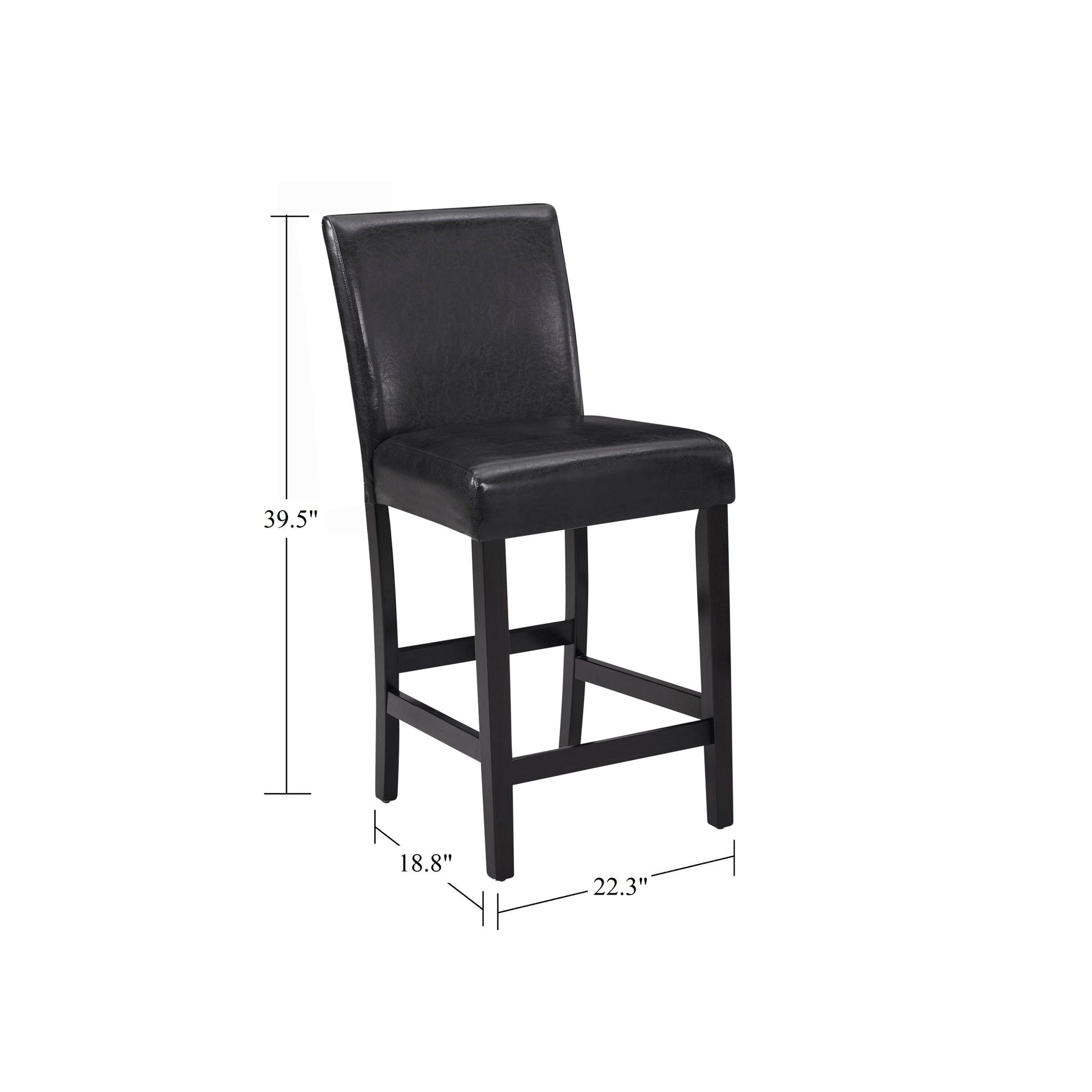 5 Piece Counter Height Dining Set With Table And Upholstered Chairs Home Essentials