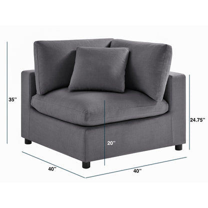 Cassandra - Corner Wedge Chair Ridgecrest Home