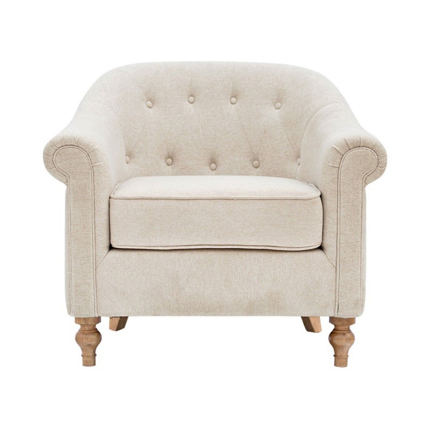 Fayette - Tufted Accent Arm Chair - Cream JLA