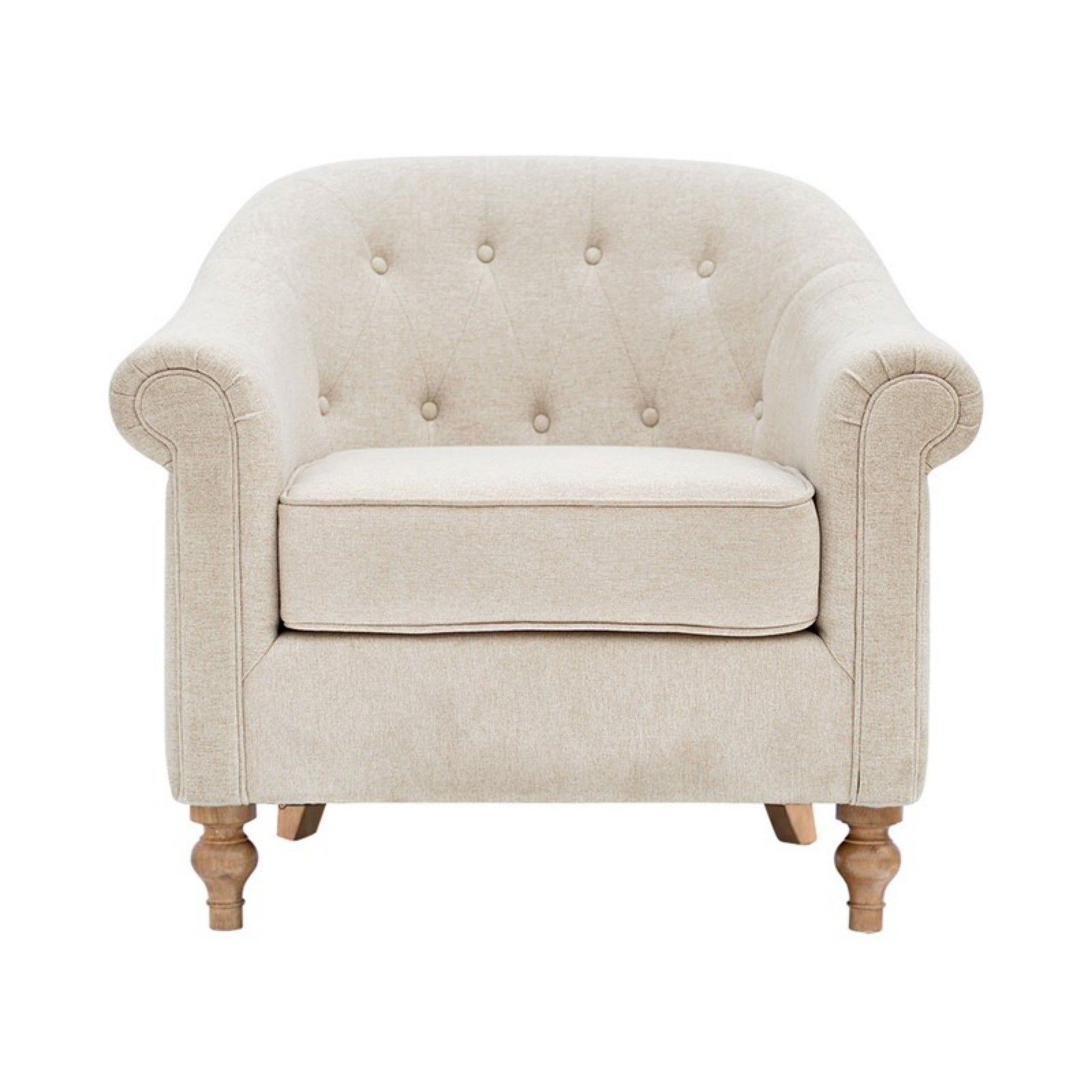 Fayette - Tufted Accent Arm Chair - Cream JLA