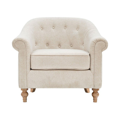 Fayette - Tufted Accent Arm Chair - Cream JLA