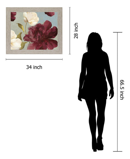 Wine Blossom Drift - 28" x 34" Framed Wall Art Classy Art