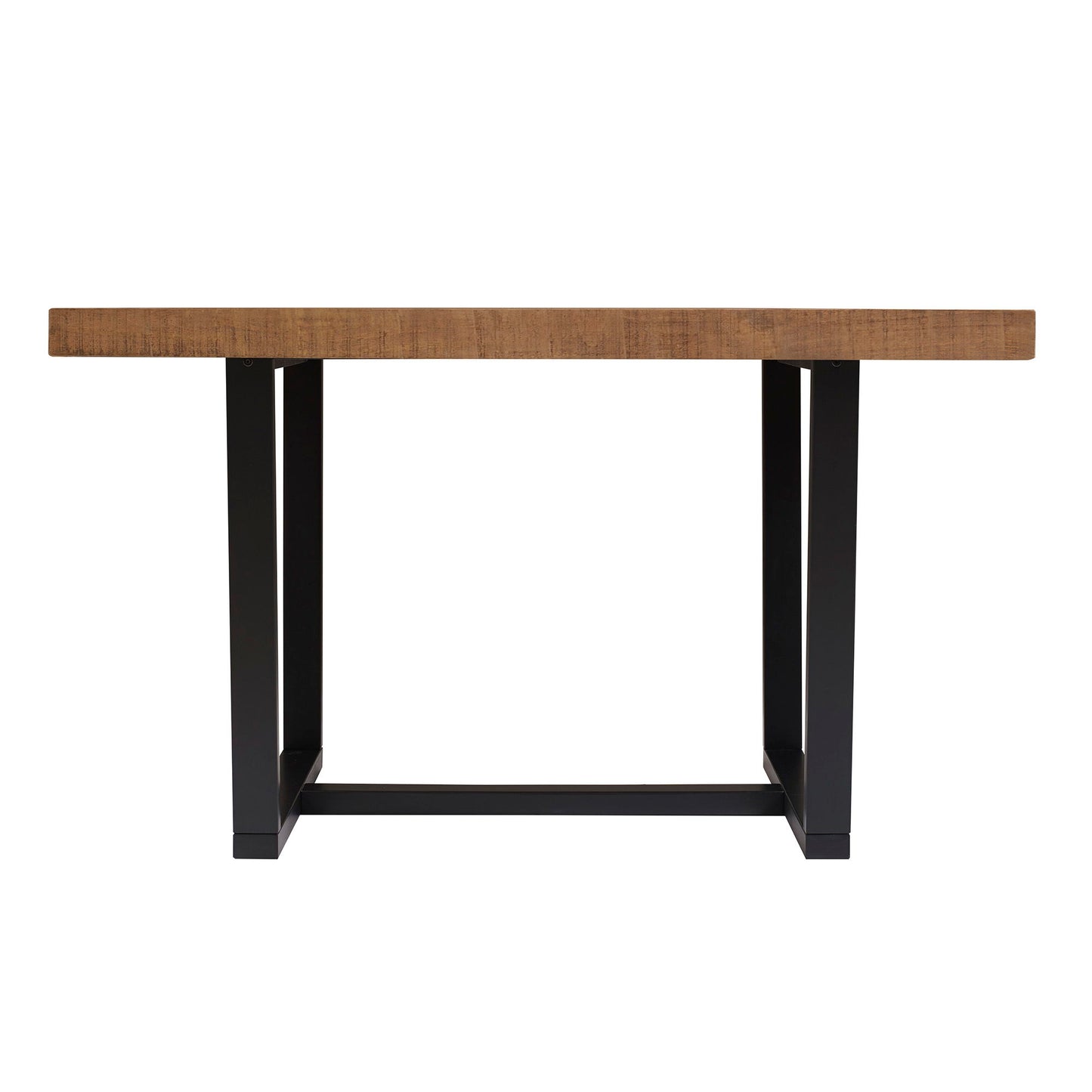 Rustic Metal And Solid Distressed Dining Table Walker Edison