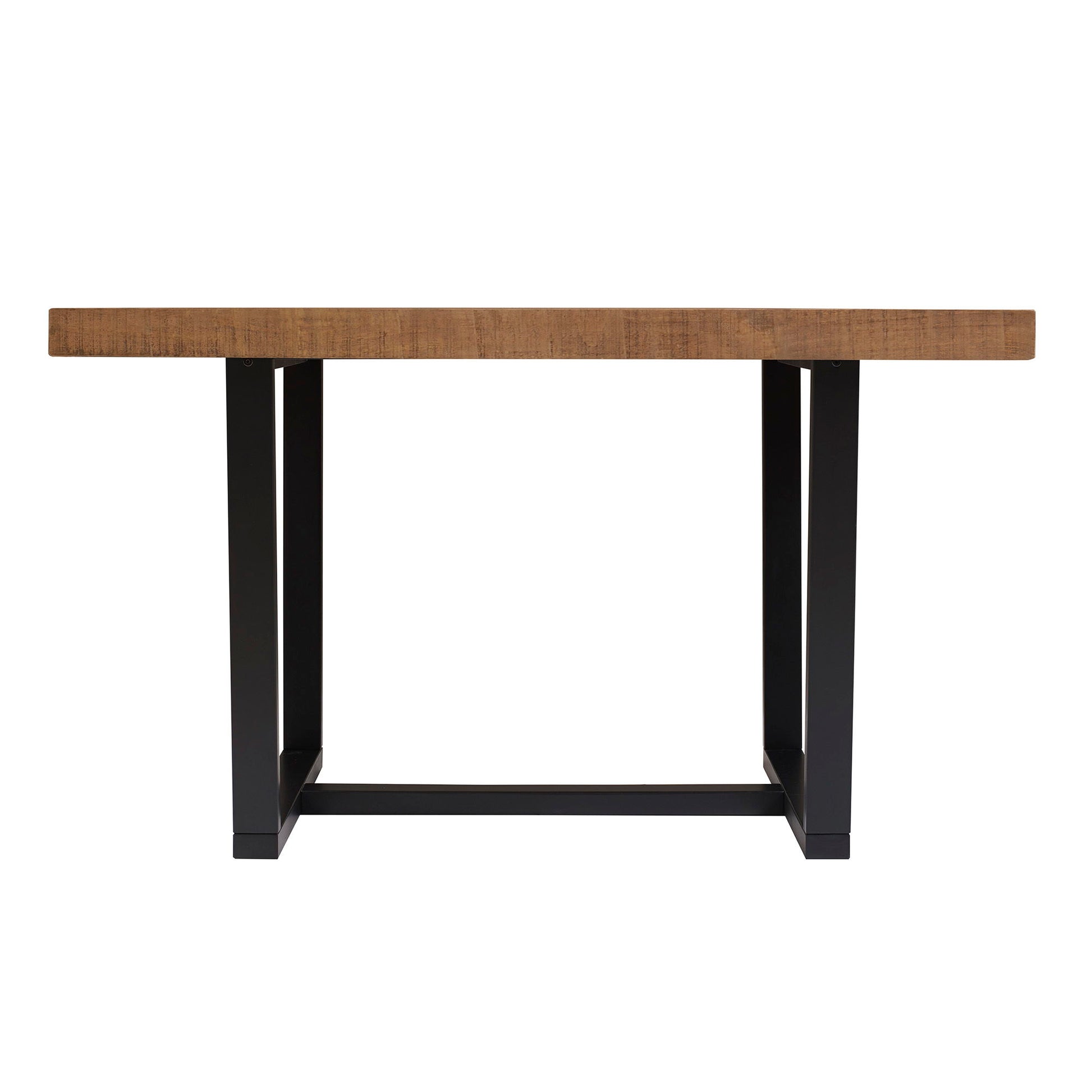 Rustic Metal And Solid Distressed Dining Table Walker Edison