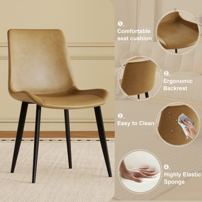 Modern Dining Chair With Carbon Steel Legs Home Essentials