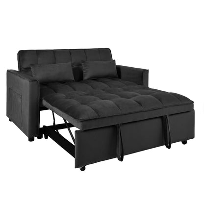 3 In 1 Pull Out Couch Convertible Sofa Bed With Reclining Backrest Home Essentials