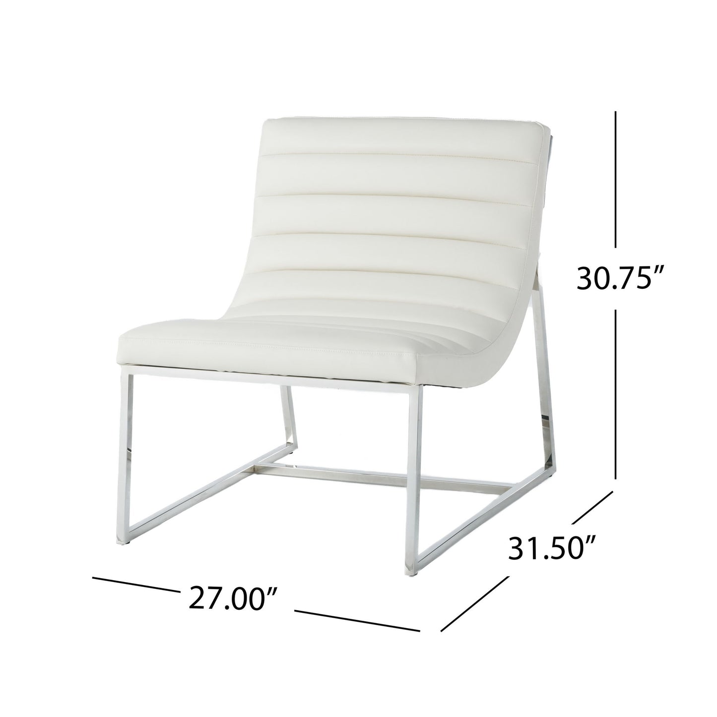 Wilmouth - Roll Occasional Chair - White Noble House