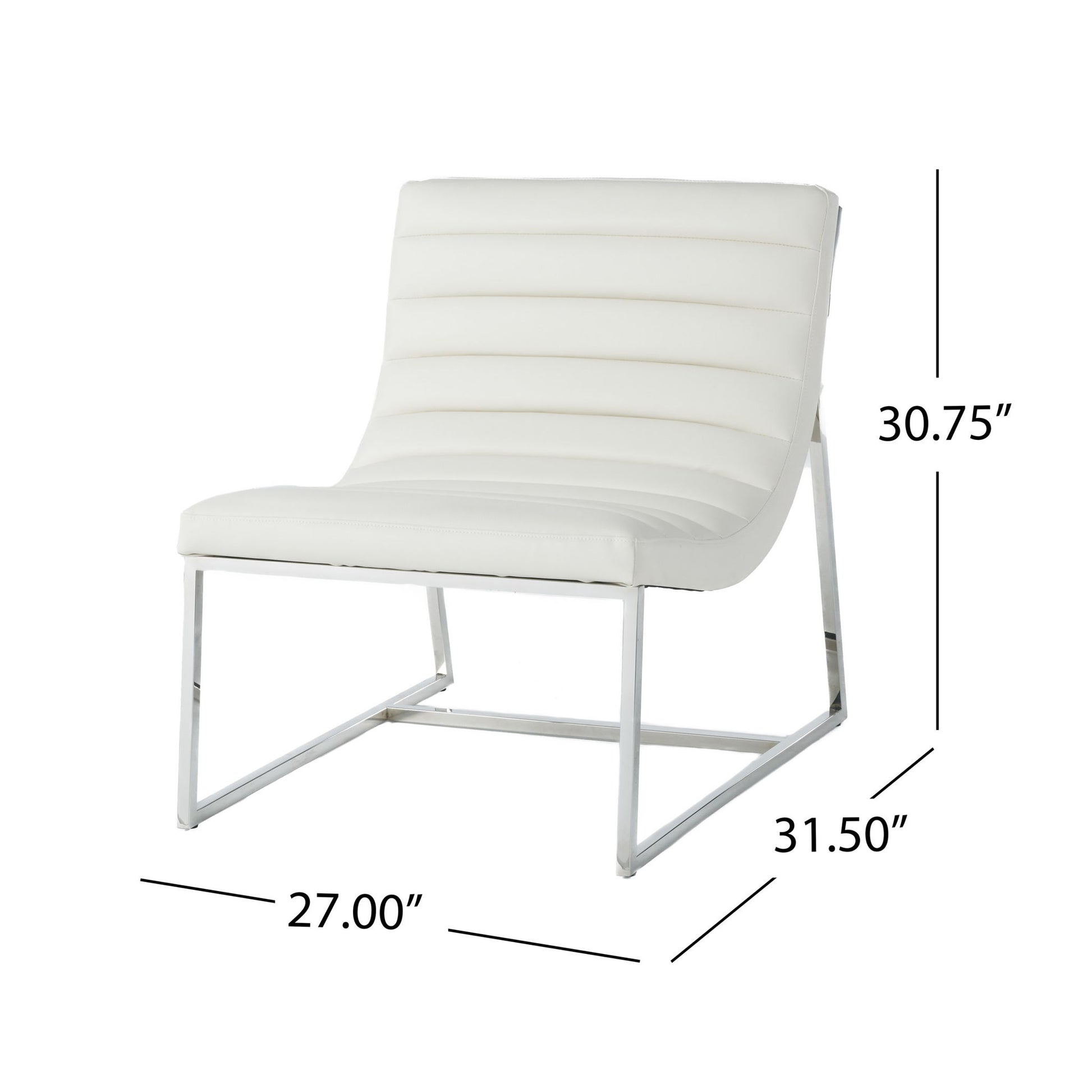 Wilmouth - Roll Occasional Chair - White Noble House