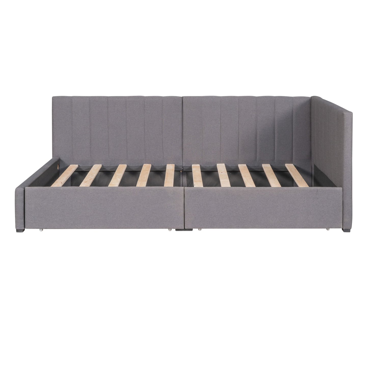 Upholstered Daybed, Sofa Bed Frame, No Box Spring Needed - Snoozhouse
