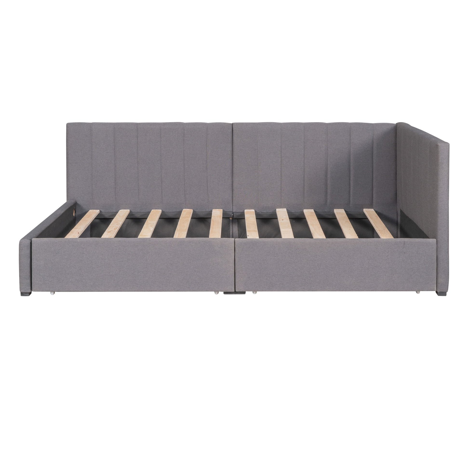 Upholstered Daybed, Sofa Bed Frame, No Box Spring Needed - Snoozhouse