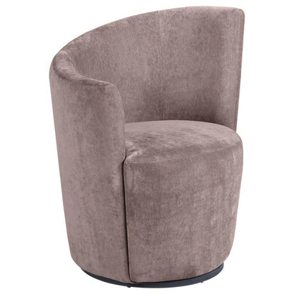 Nueva - Upholstered Swivel Chair Curved Backrest Coaster Fine Furniture