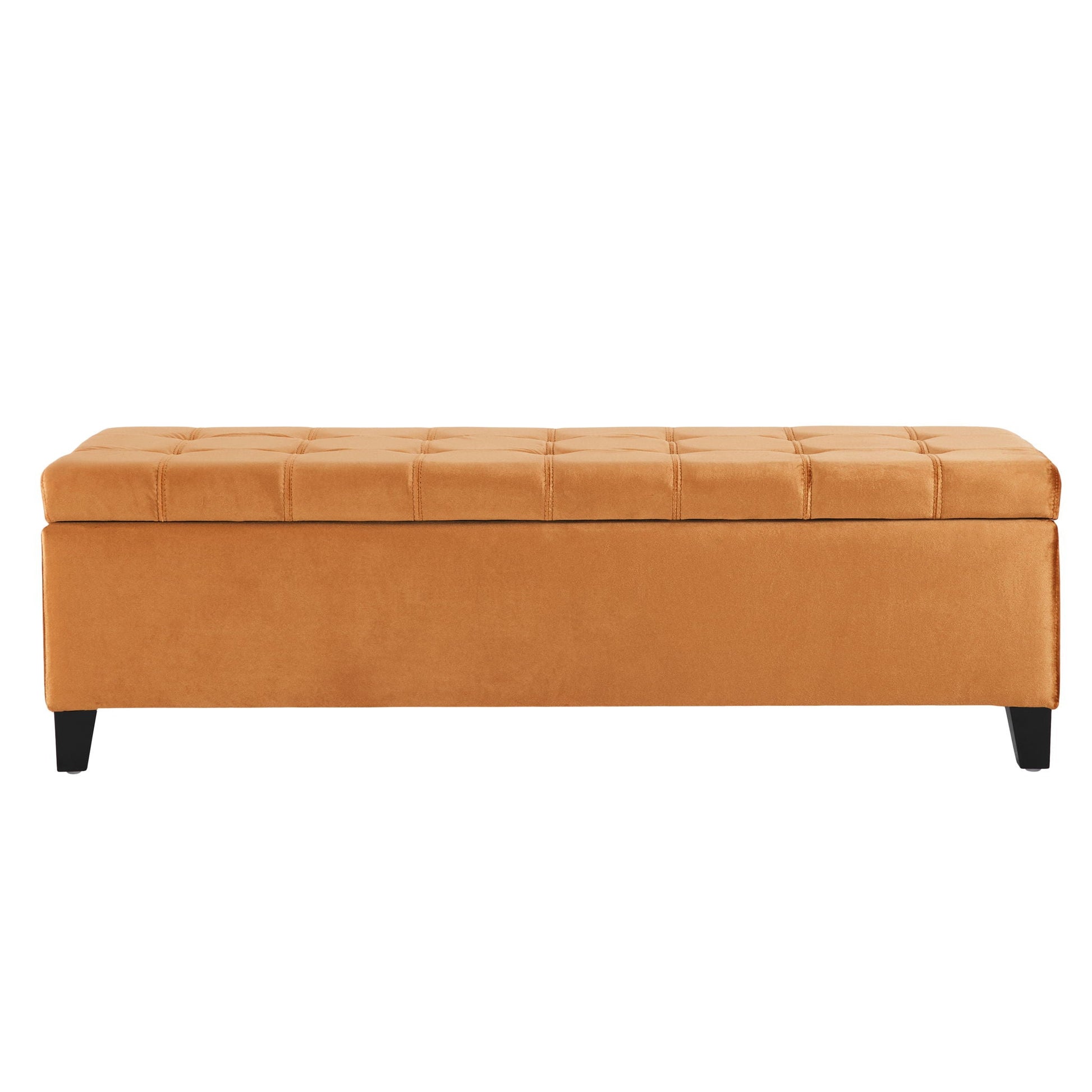Wendover - Elegant Velvet Tufted Storage Bench With Lift-Up Top And Birch Wood Legs Noble House
