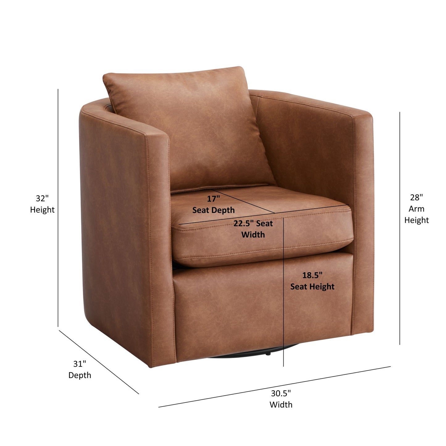 Sutton - Swivel Barrel Chair Ridgecrest Home