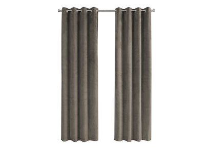 2 Pieces Set, Curtain Panel, Room Darkening, Grommet, Contemporary & Modern 8th Street