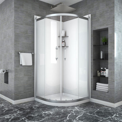 Framed Tub Shower Enclosure With Clear Tempered Glass Daily Nest