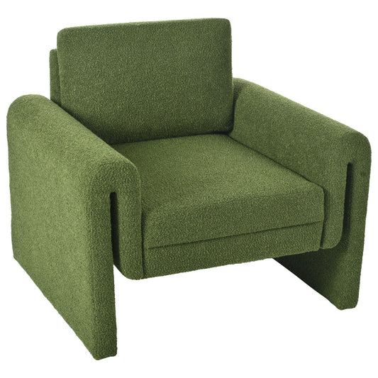 Modern Upholstered Accent Chair, Sturdy Support & Luxurious Comfort Noble House