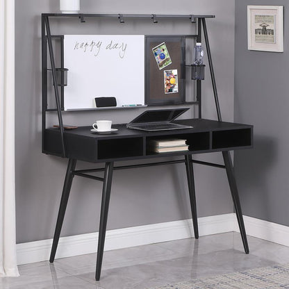 Jessie - Writing Desk With Whiteboard And USB - Black CoasterEssence