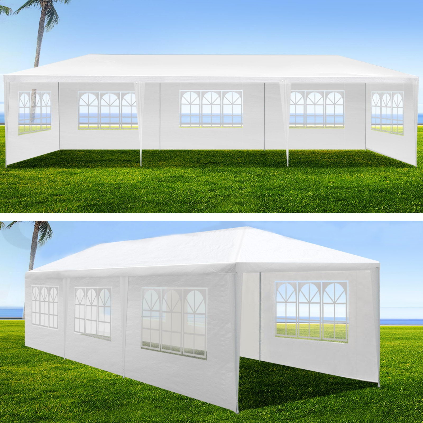 10X20' Outdoor Garden Gazebo Wedding Party Tent Canopy Marquee With Removable Sidewalls Home Essentials
