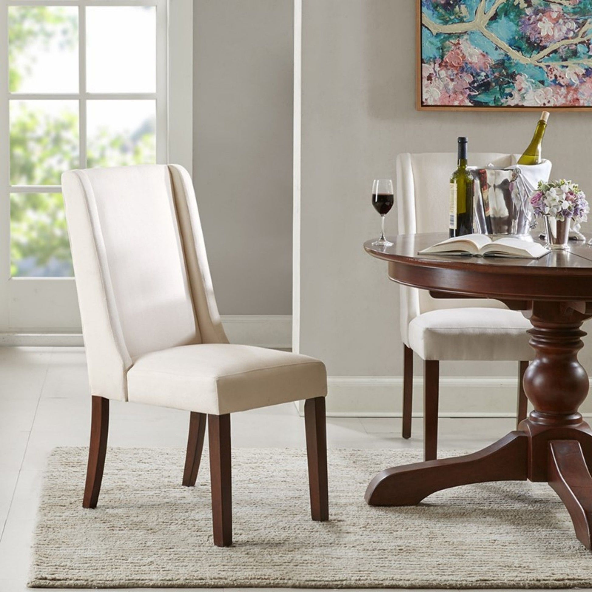 Brody - Wing Parson Dining Chair (Set of 2) - Cream JLA
