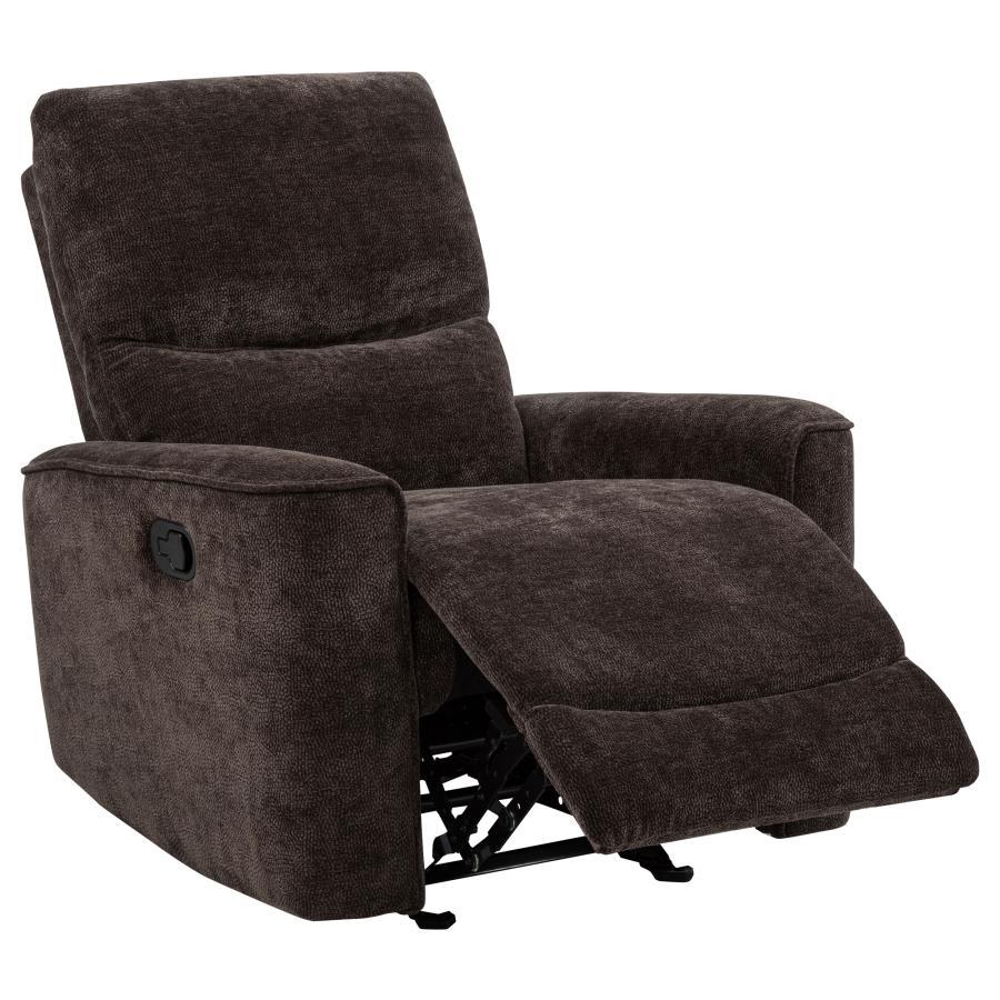 Navarro - Chenille Upholstered Glider Recliner Coaster Fine Furniture