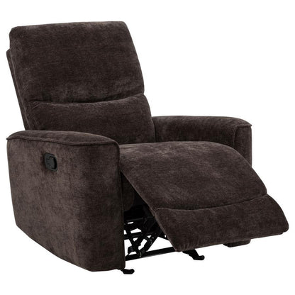 Navarro - Chenille Upholstered Glider Recliner Coaster Fine Furniture