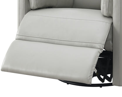 Sagen - Chenille Glider Recliner With Swivel Acme