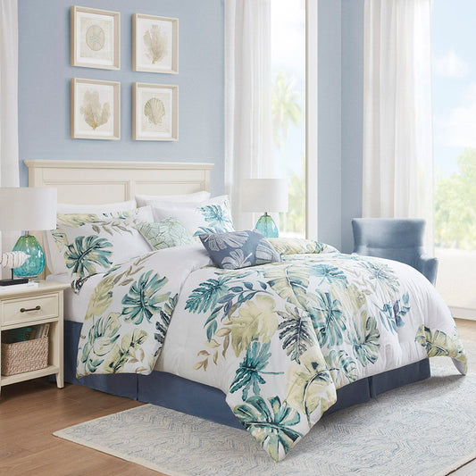 Lorelai - California King Printed 6 Piece Comforter Set - Multi Harbor House