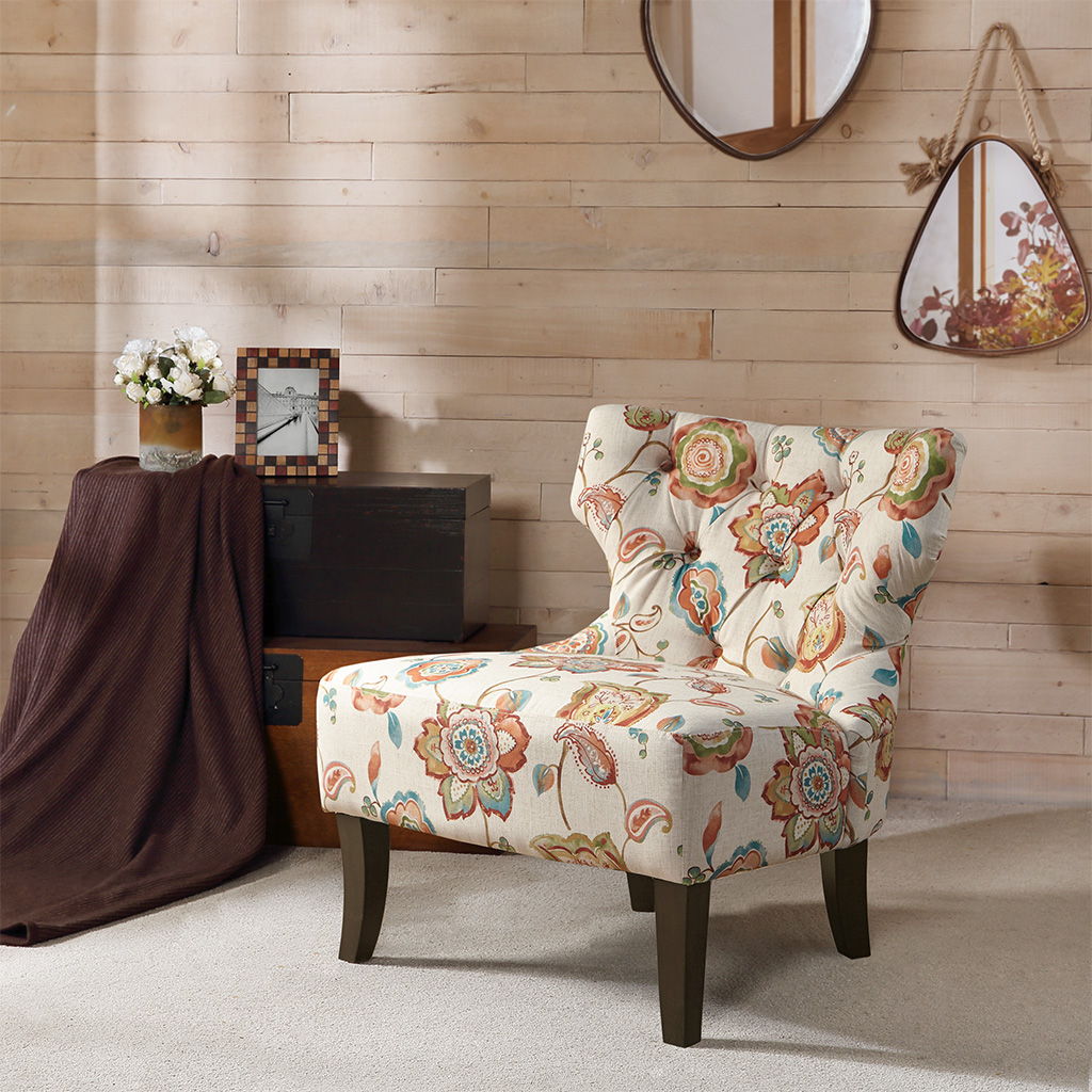 Erika - Accent Chair - Orange Multi