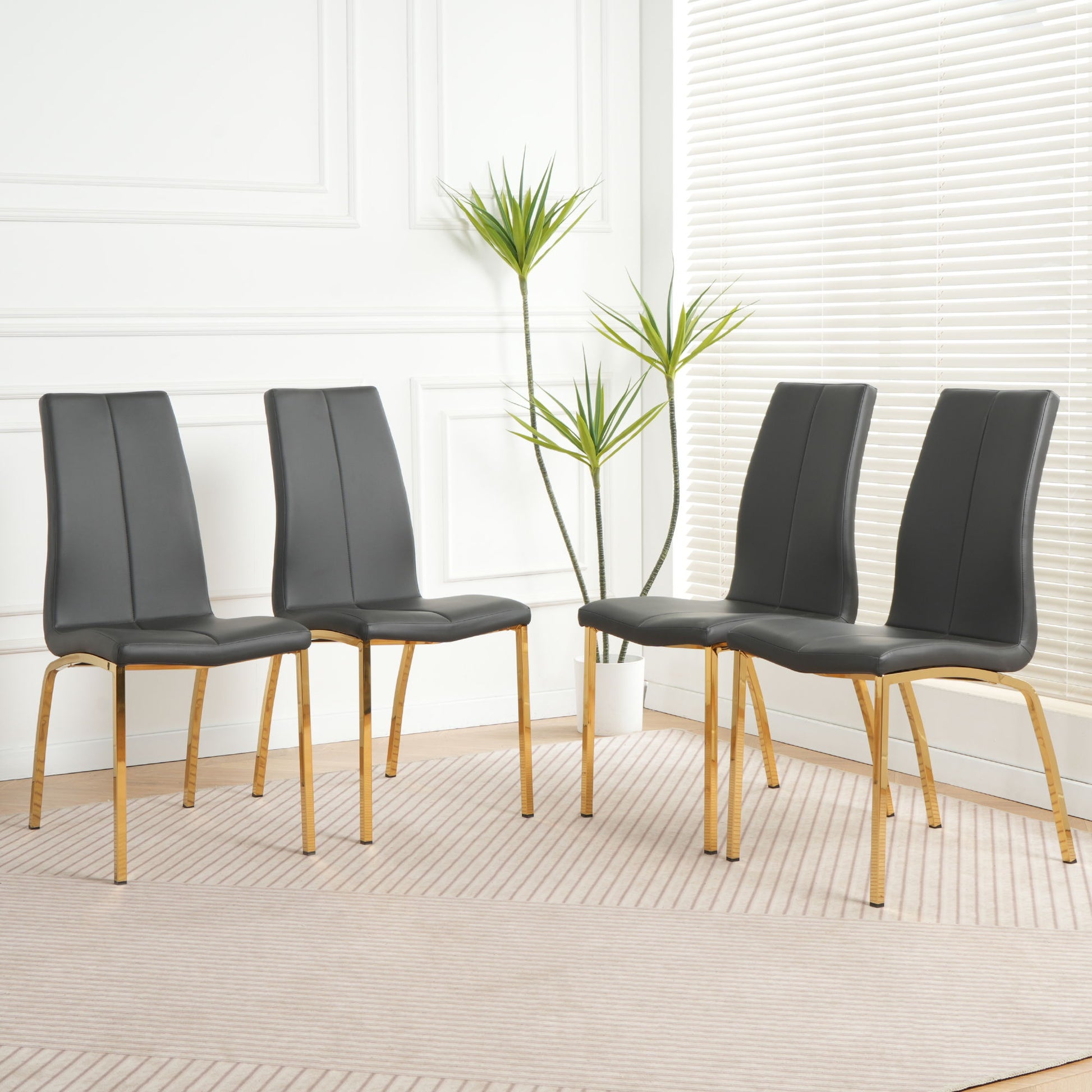 Modern Upholstered Dining Chair (Set of 4) Home Essentials