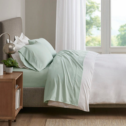 Twin Smart Cool Microfiber Sheet Set - Aqua Sleep Philosophy