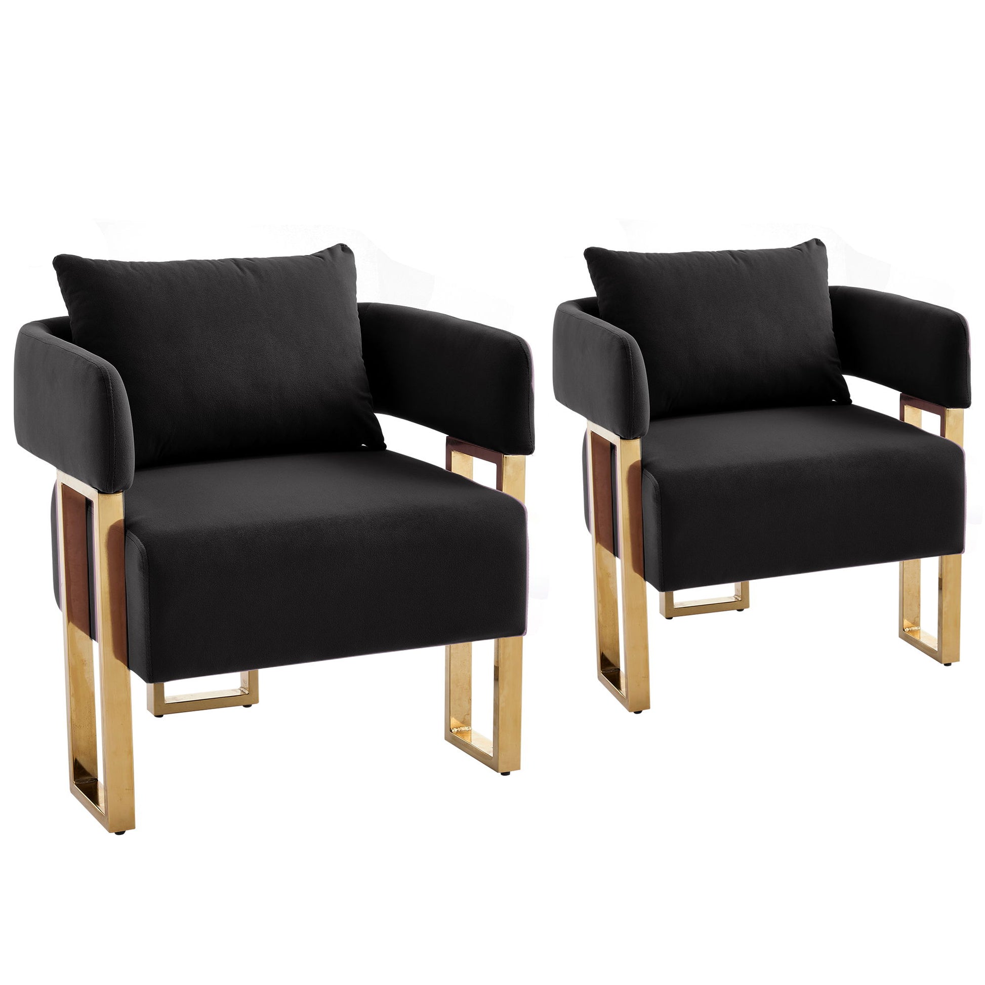 Modern Classic Design Decorative Chair Teddy Fleece Upholstered And Metal Foot Home Essentials