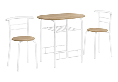 3 Pieces Dining Table Set, Small, Contemporary & Modern 8th Street