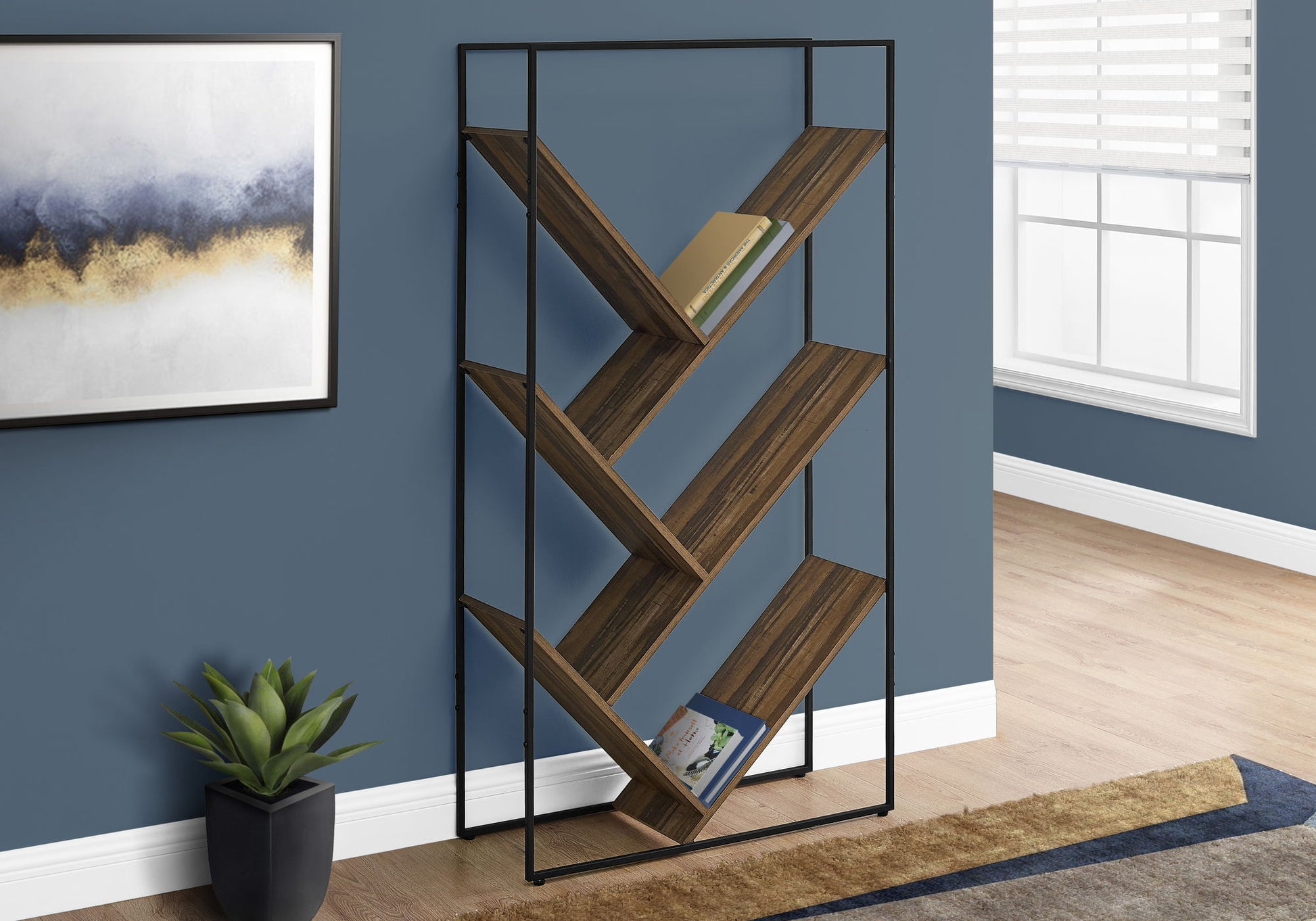 Bookshelf, Bookcase, Etagere, 3 Tier, Office, Contemporary & Modern 8th Street