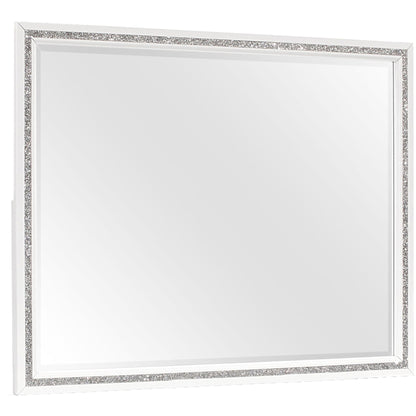 Almera - Glitter Mirror - White Global Furniture USA