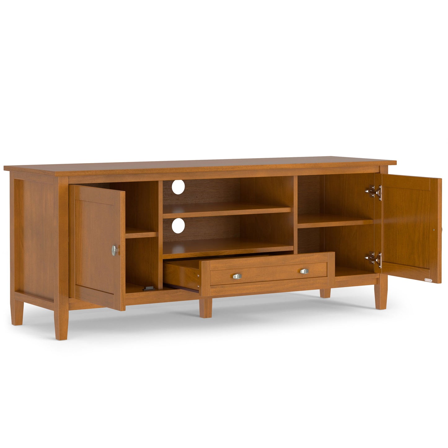 Warm Shaker - TV Media Stand - Brown Simpli-Home